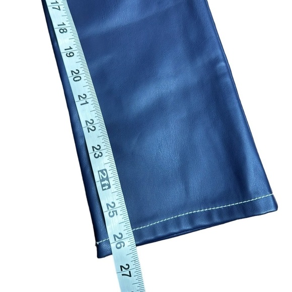 New STAUD Elliot Pant Vegan Leather Navy - Picture 7 of 9